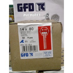 Boite 50 Boulons Diam.14x80 Classe 8-8