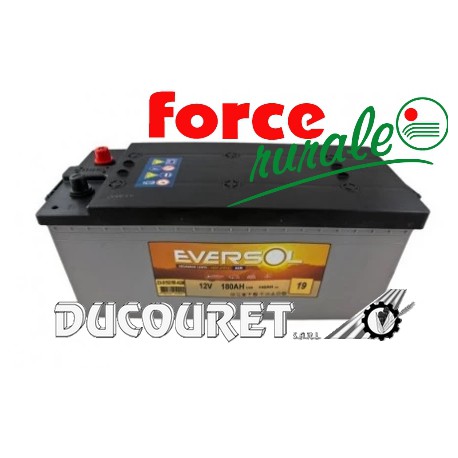 BATTERIE EVERSOL EV-B15G180-AGM DÉCHARGE LENTE AGM 12V 180AH - Force Rurale